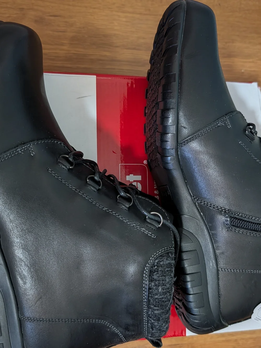 Propet black leather